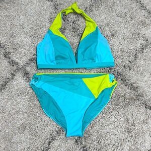 Swimsuits for All Women’s ROMANCER COLORBLOCK BIKINI Size 14 NEW